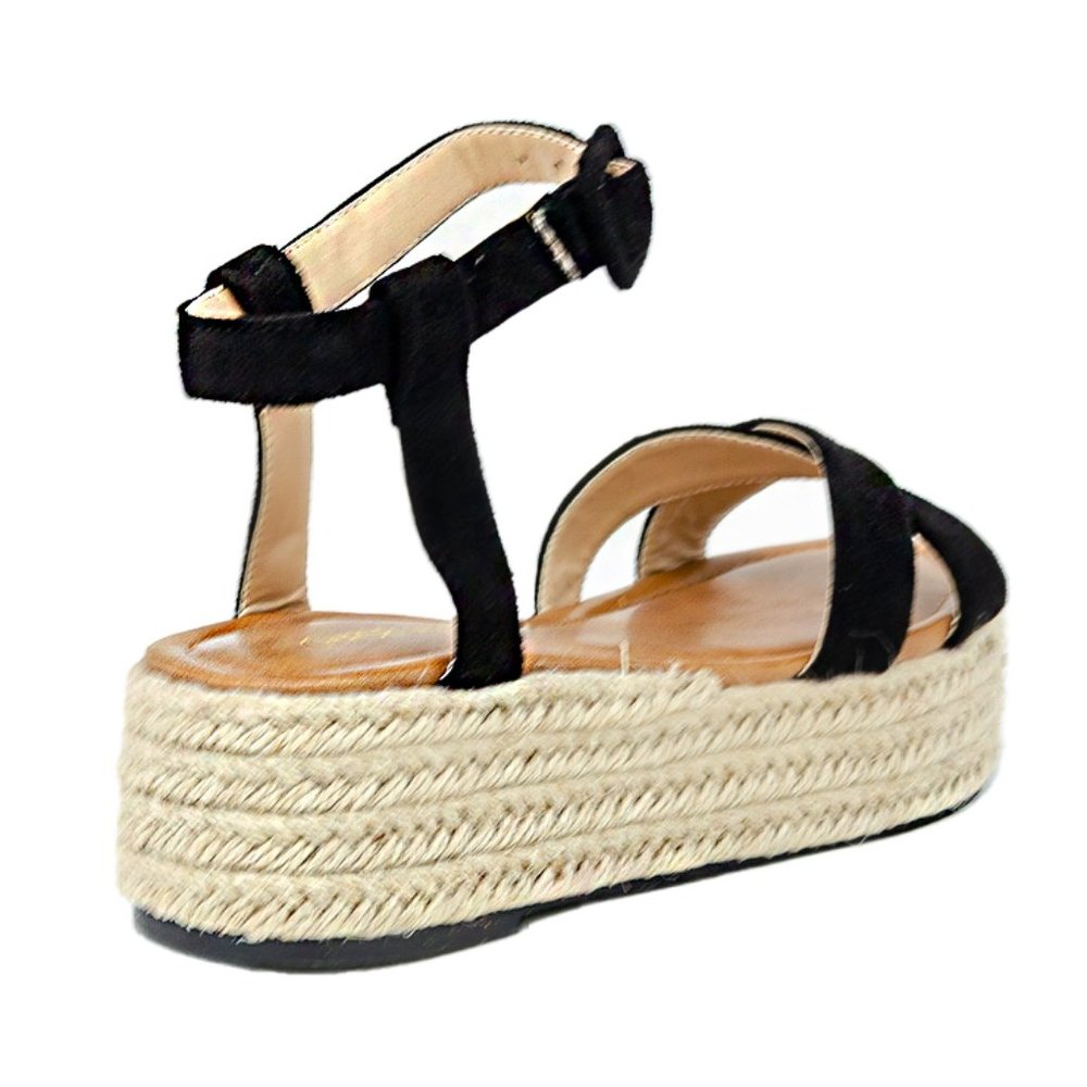 ESPADRILLE FLATS WITH ELASTIC STRAPS - Picture 3 of 4